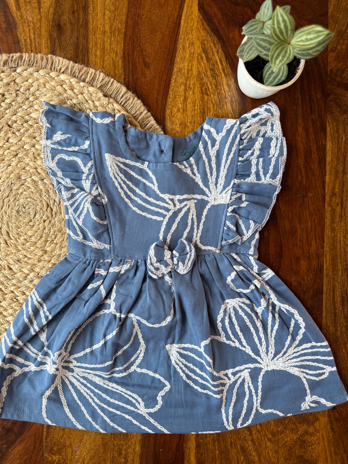 Organic Muslin Ruffle Frock