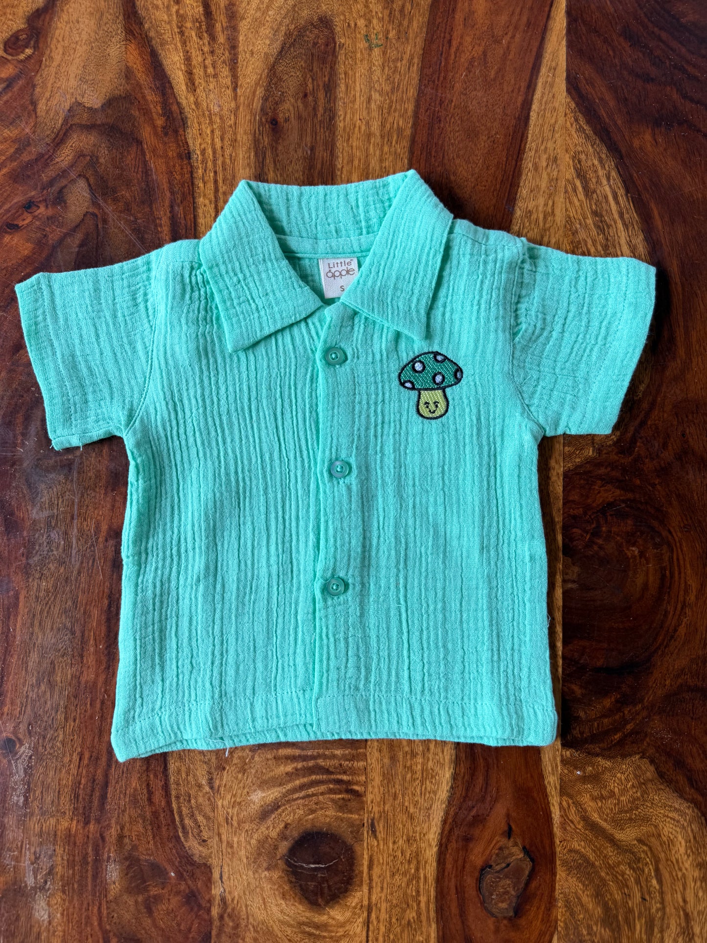 Muslin Collared Crinkled Co-Ord Set