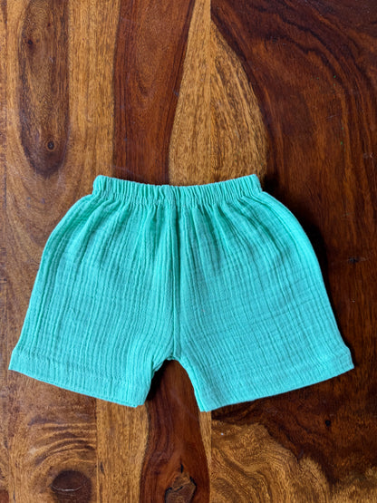 Muslin Collared Crinkled Co-Ord Set
