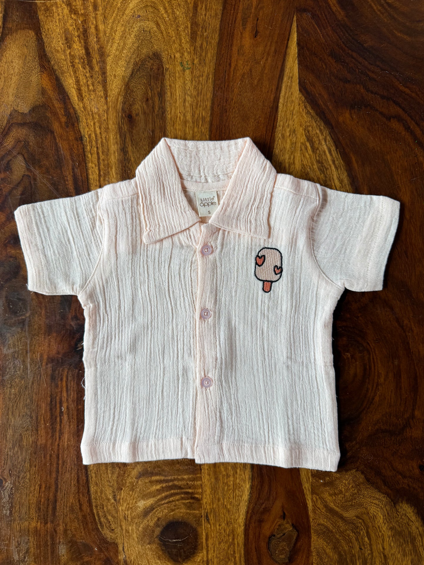 Muslin Collared Crinkled Co-Ord Set