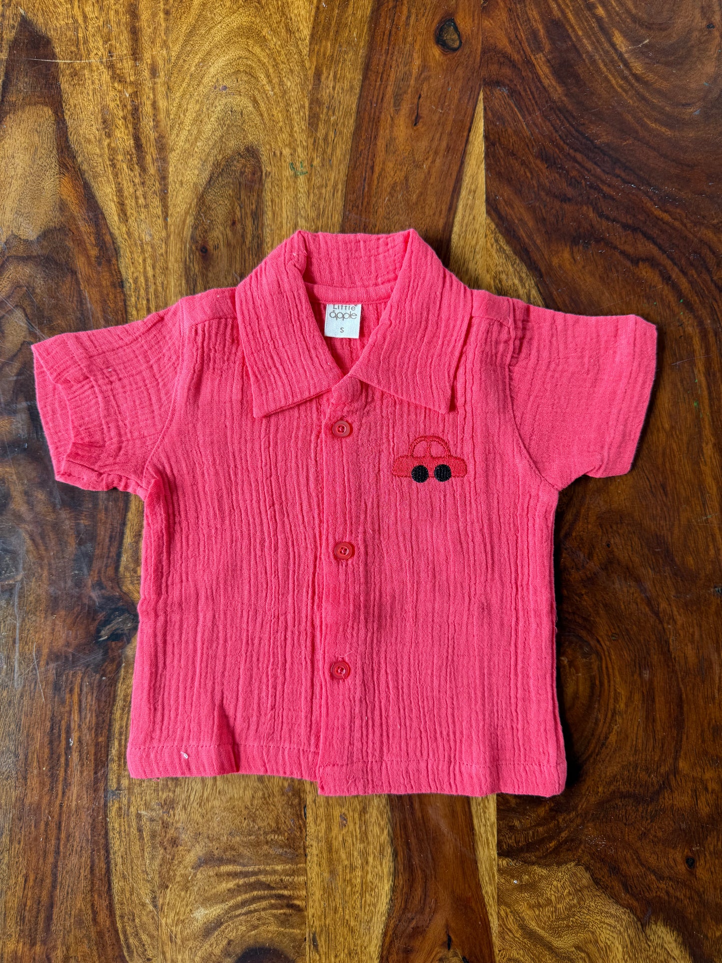 Muslin Collared Crinkled Co-Ord Set