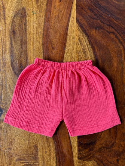 Muslin Collared Crinkled Co-Ord Set