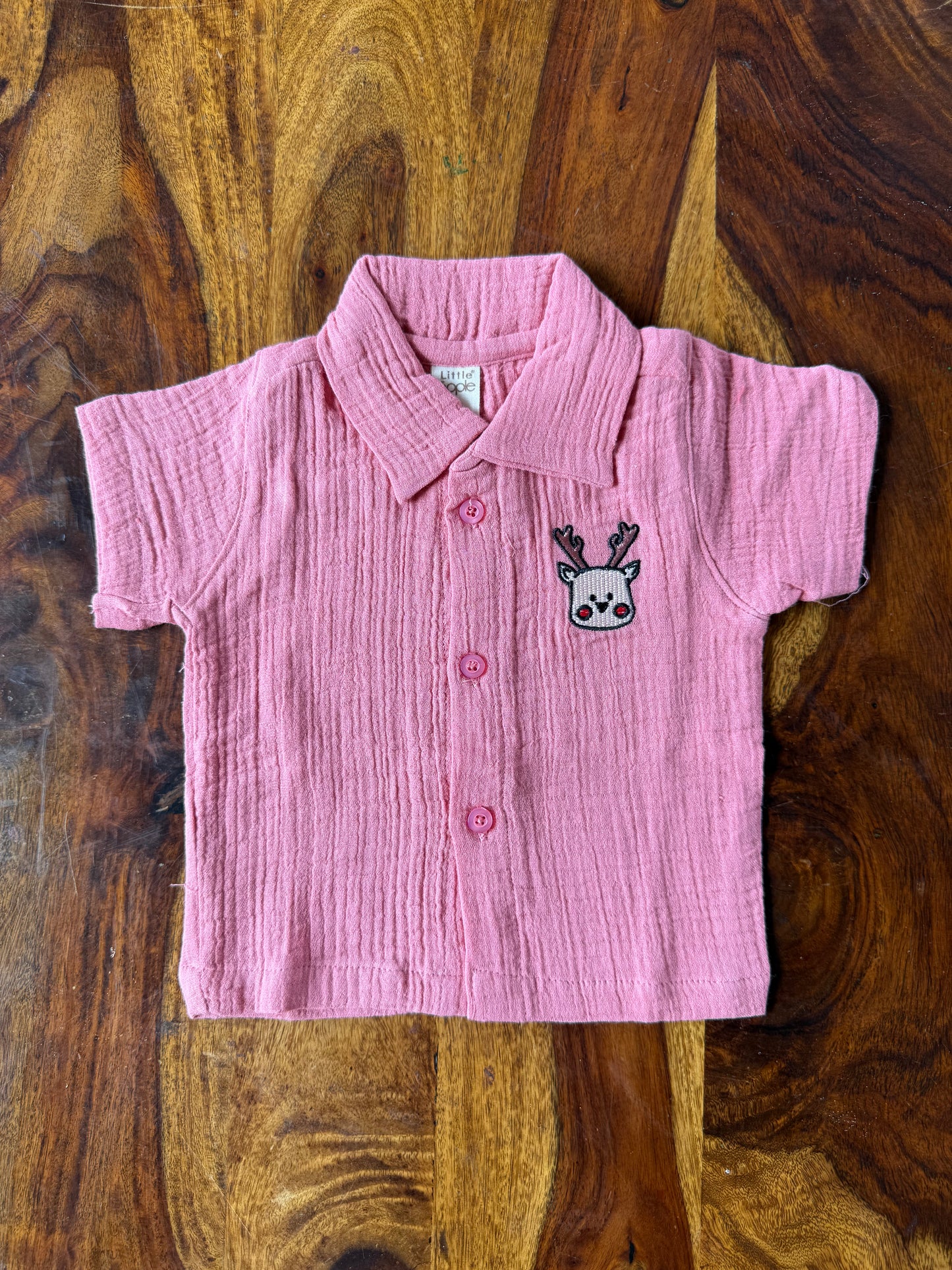 Muslin Collared Crinkled Co-Ord Set