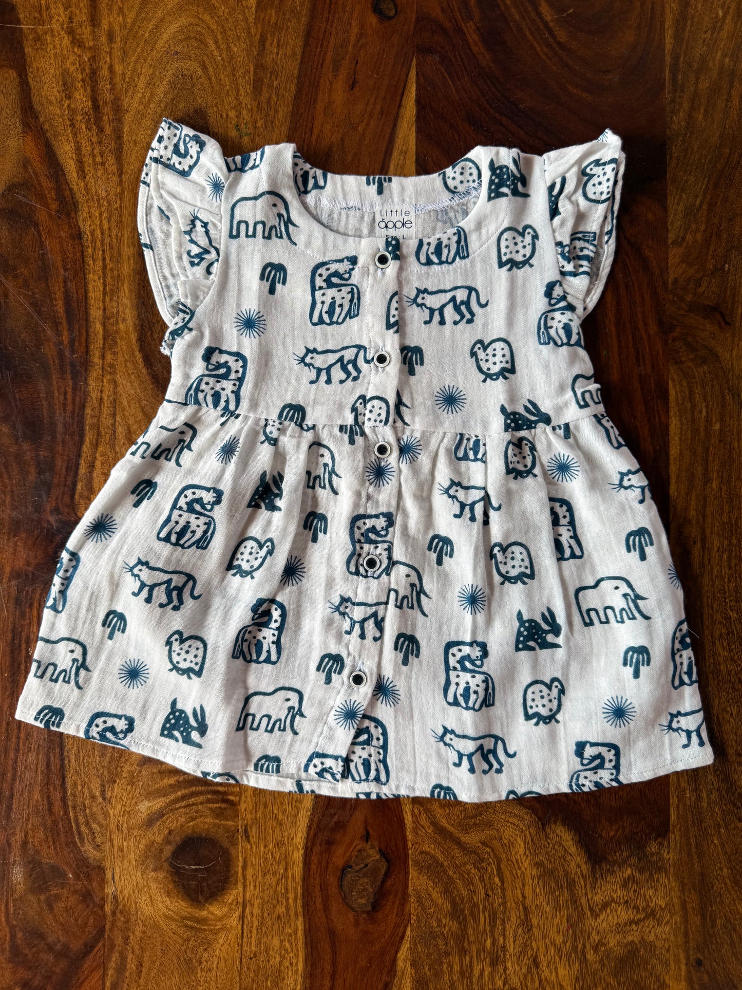 Organic Muslin Frill Frock