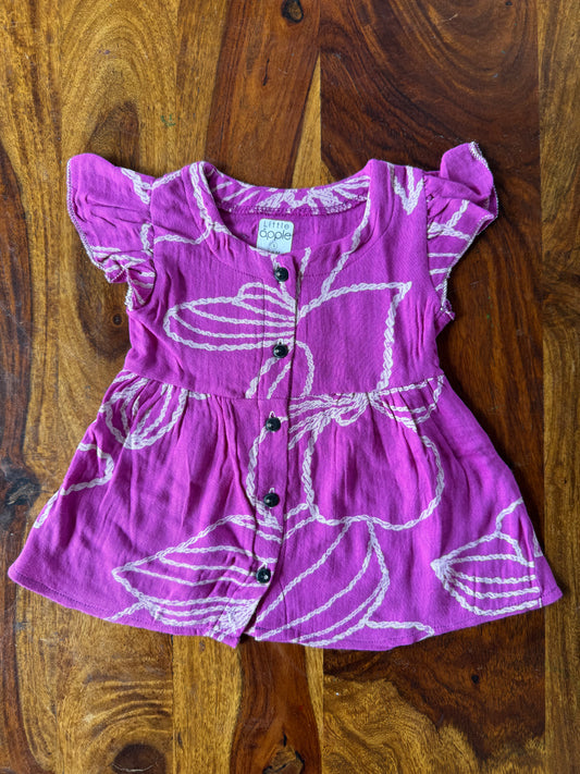 Organic Muslin Frill Frock