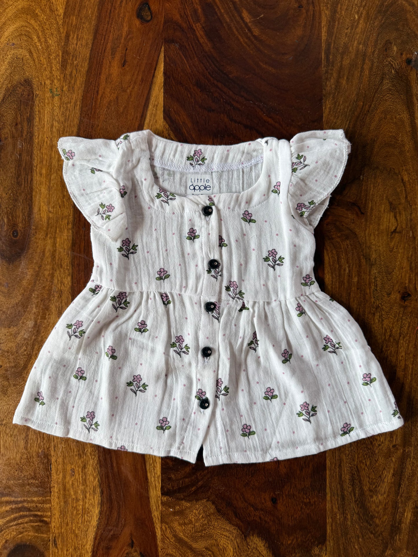 Organic Muslin Frill Frock