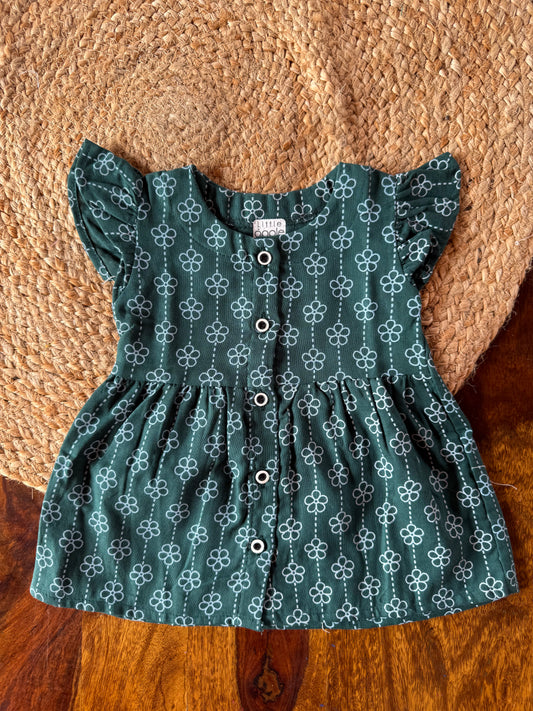 Organic Muslin Frill Frock