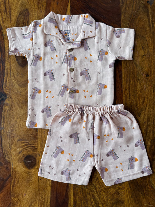 Muslin Collared Co-Ord Set