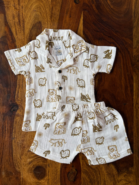Muslin Collared Co-Ord Set