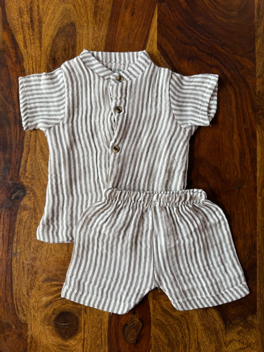 Muslin Collared Co-Ord Set