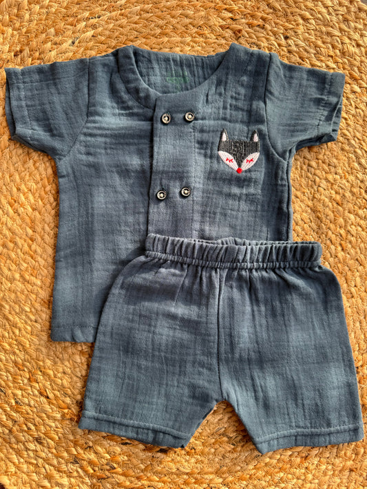 Muslin Crinkled Co-Ord Set