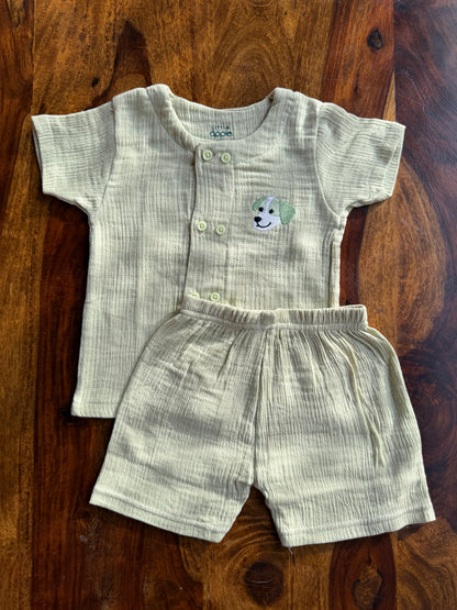 Muslin Crinkled Co-Ord Set