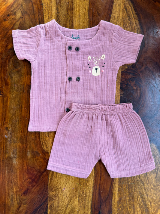 Muslin Crinkled Co-Ord Set
