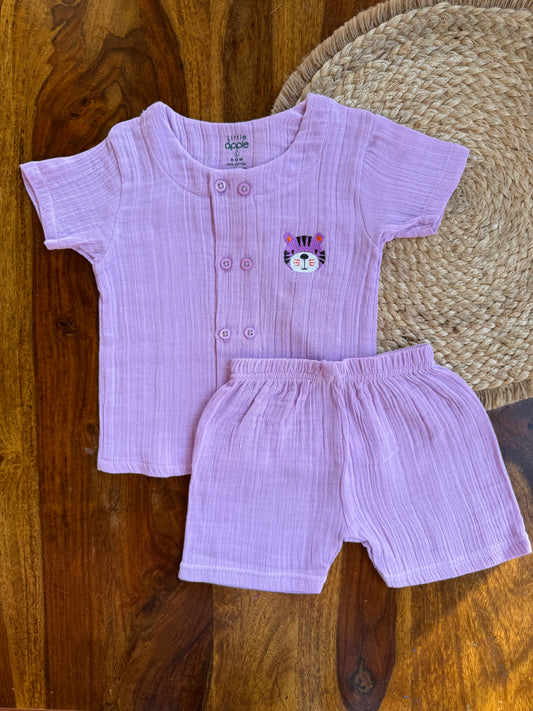 Muslin Crinkled Co-Ord Set