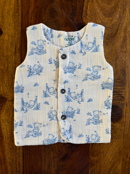 Organic Muslin Jabla with Shorts