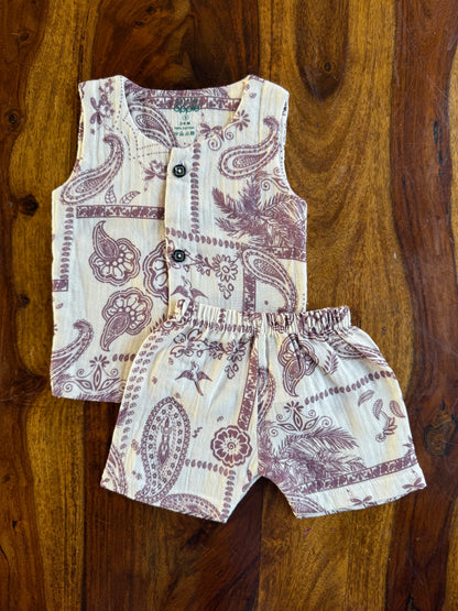 Organic Muslin Jabla with Shorts