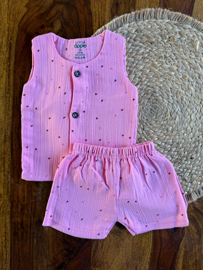 Organic Muslin Jabla with Shorts