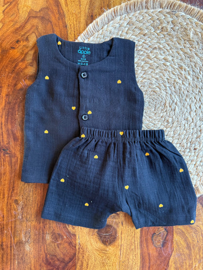 Organic Muslin Jabla with Shorts