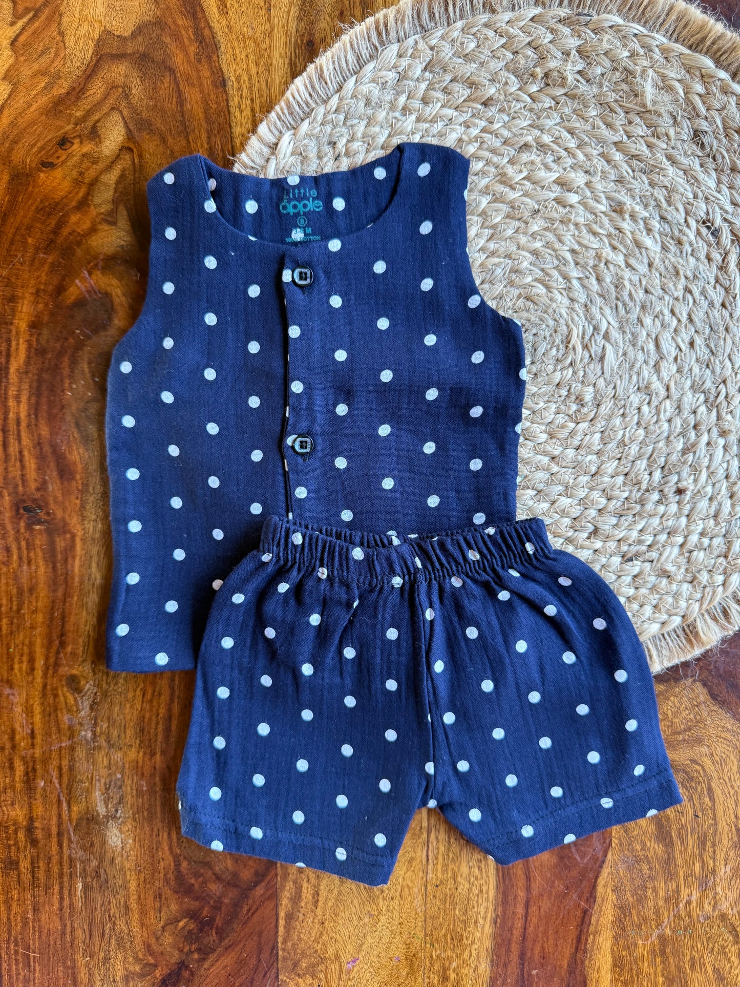 Organic Muslin Jabla with Shorts