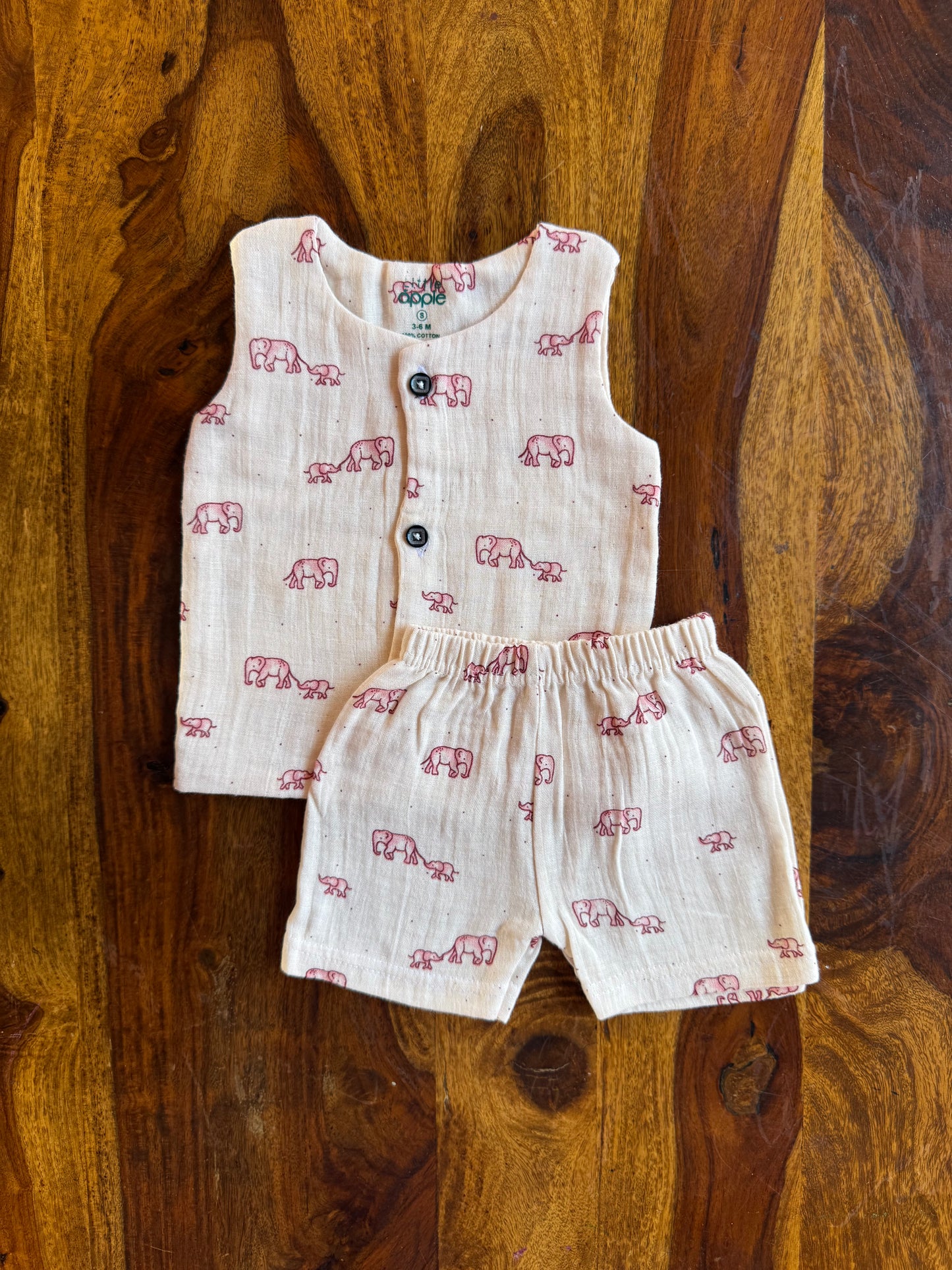 Organic Muslin Jabla with Shorts