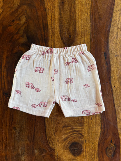 Organic Muslin Jabla with Shorts