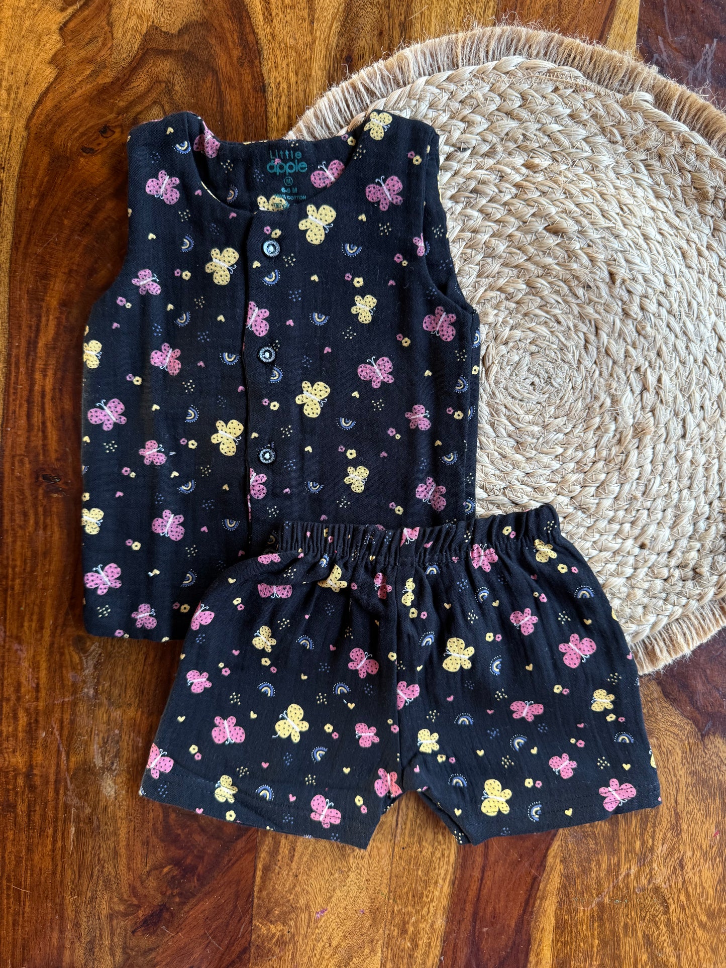 Organic Muslin Jabla with Shorts
