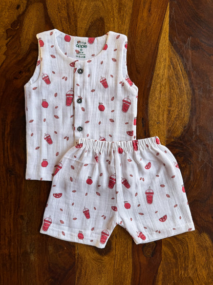 Organic Muslin Jabla with Shorts