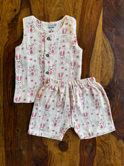Organic Muslin Jabla with Shorts