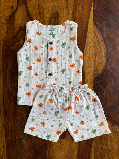 Organic Muslin Jabla with Shorts