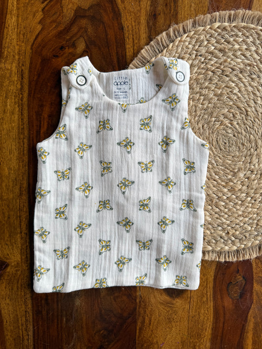 Organic Muslin Cotton Shoulder Button Jabla