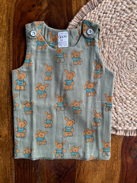 Organic Muslin Cotton Shoulder Button Jabla