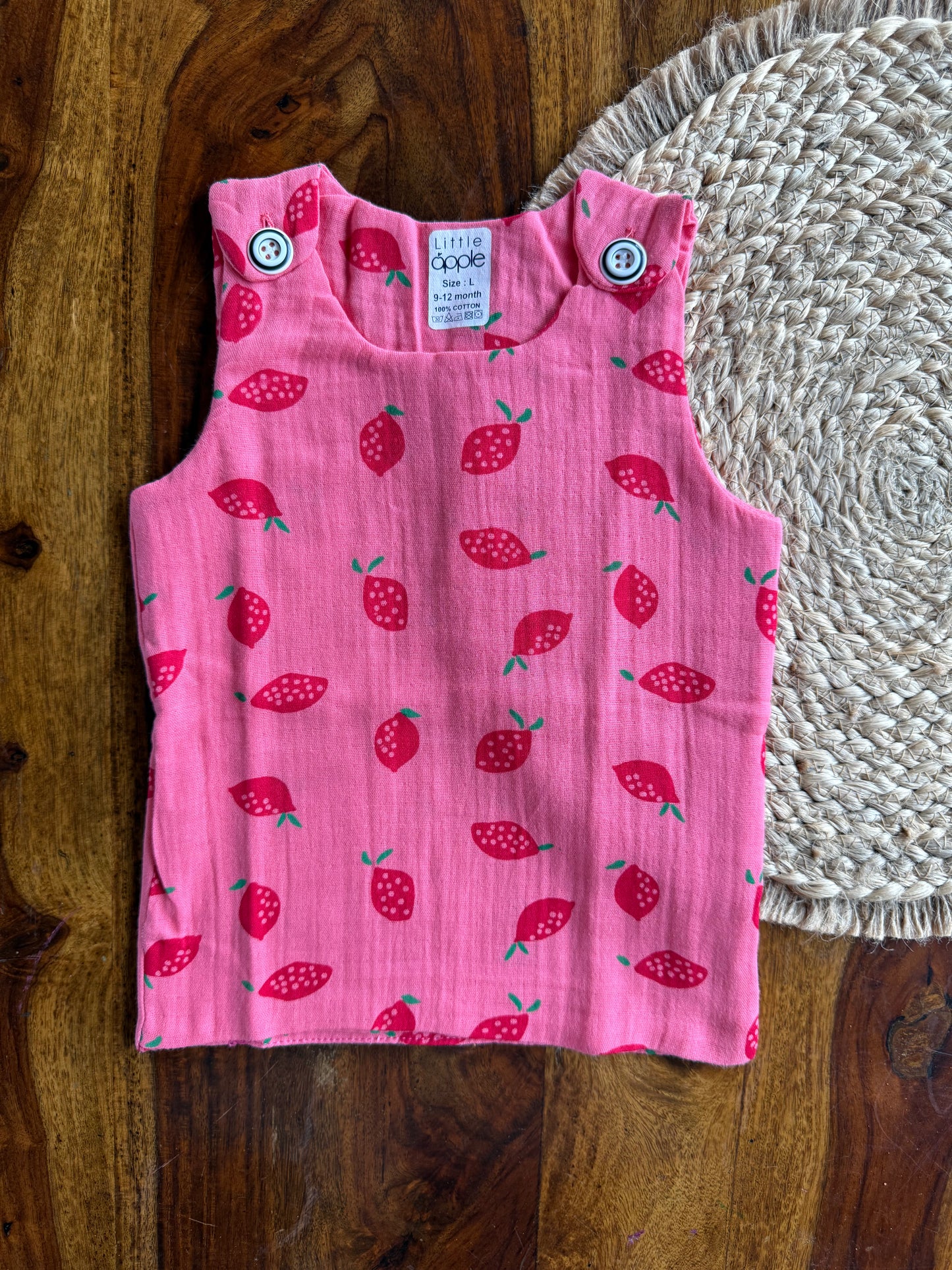 Organic Muslin Cotton Shoulder Button Jabla