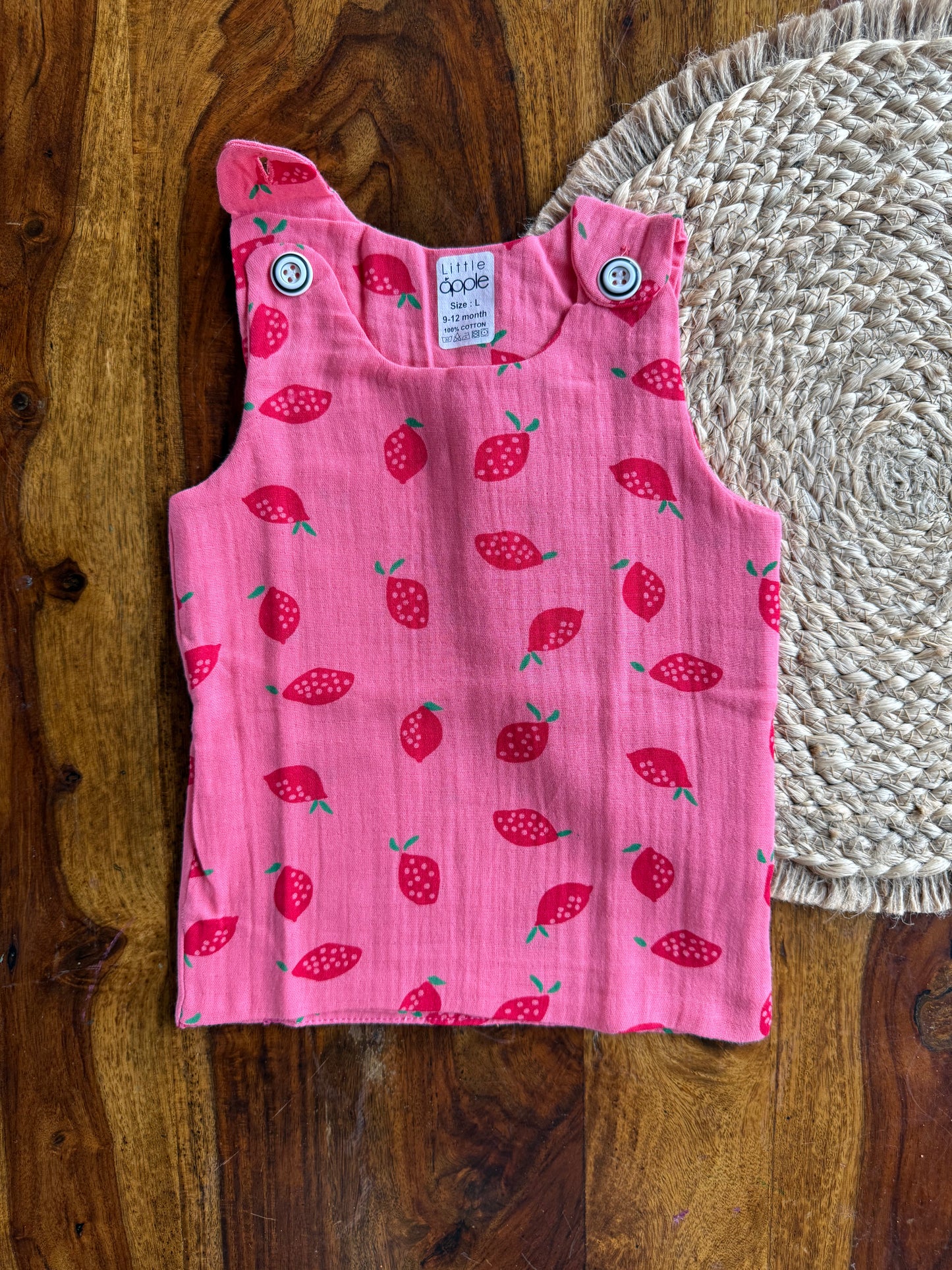 Organic Muslin Cotton Shoulder Button Jabla