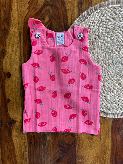 Organic Muslin Cotton Shoulder Button Jabla