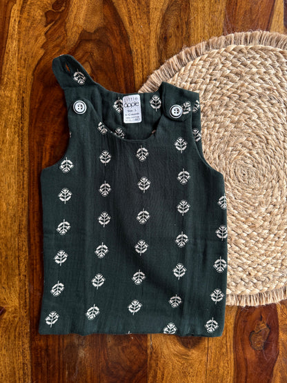 Organic Muslin Cotton Shoulder Button Jabla