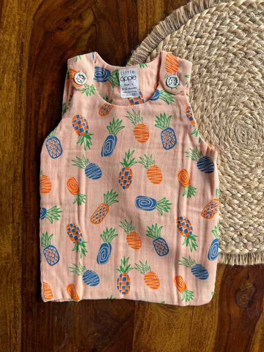 Organic Muslin Cotton Shoulder Button Jabla