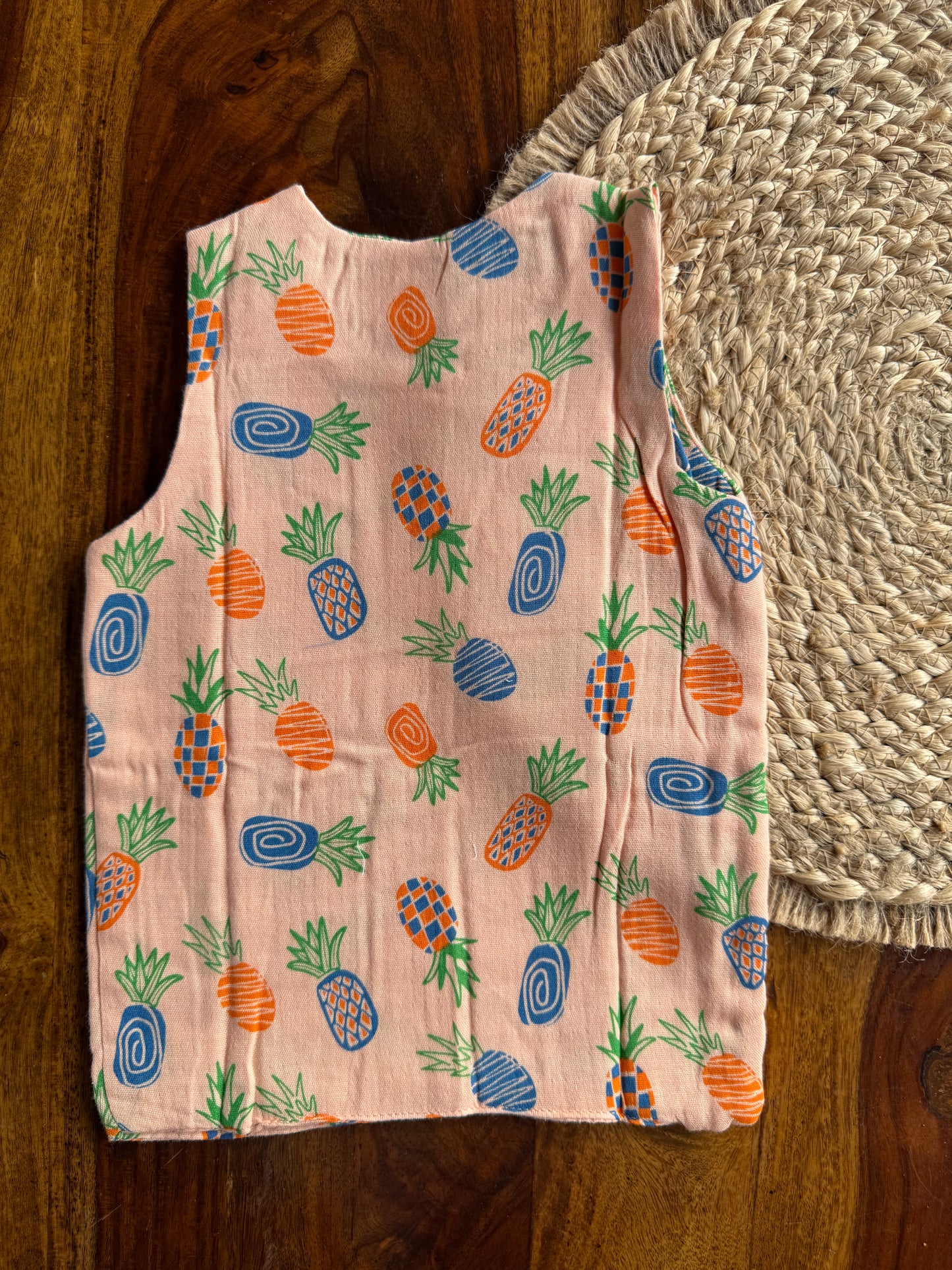 Organic Muslin Cotton Shoulder Button Jabla