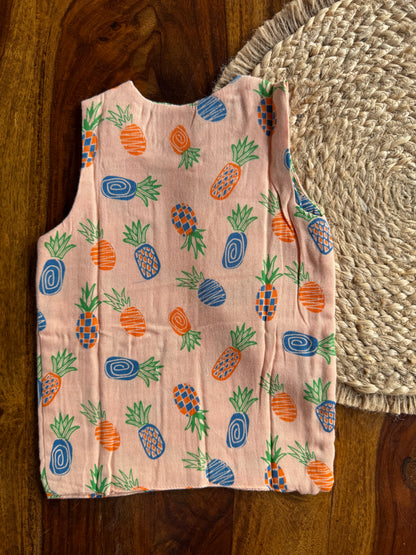 Organic Muslin Cotton Shoulder Button Jabla