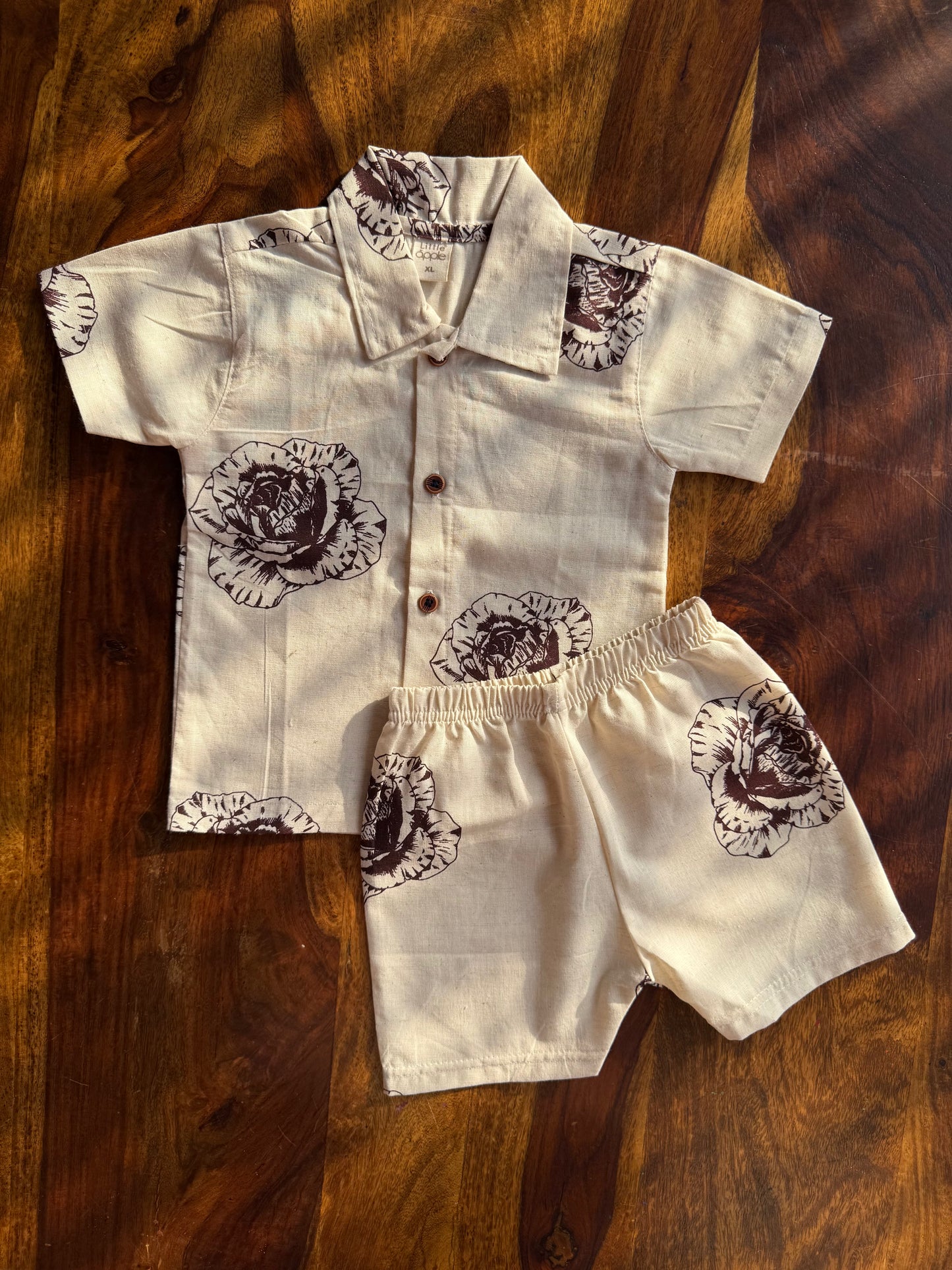 Muslin Collared Printed Co-ord Set