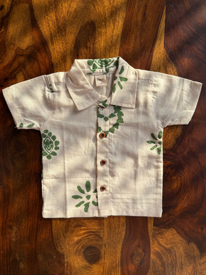 Muslin Collared Printed Co-ord Set
