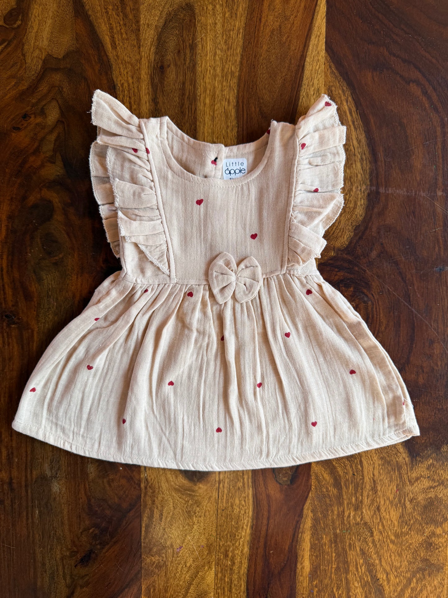 Organic Muslin Ruffle Frock