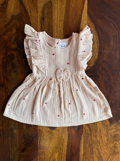 Organic Muslin Ruffle Frock