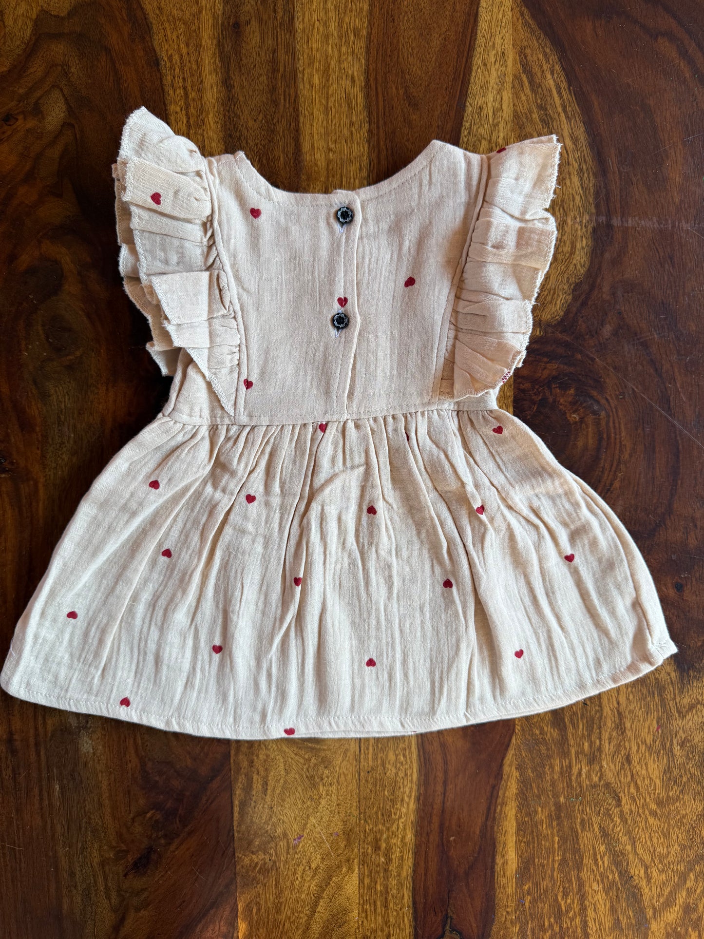 Organic Muslin Ruffle Frock
