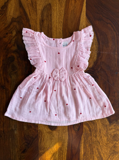 Organic Muslin Ruffle Frock