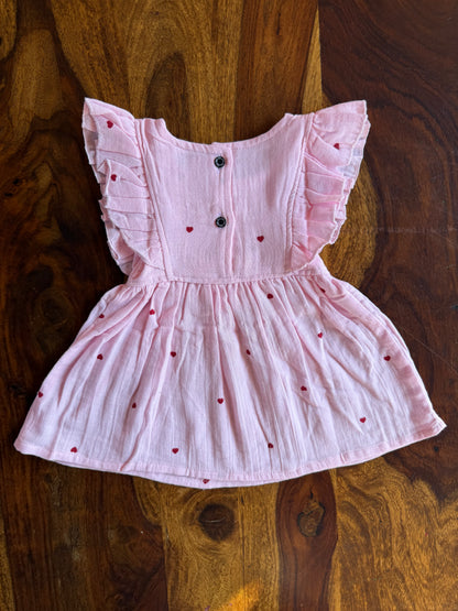 Organic Muslin Ruffle Frock