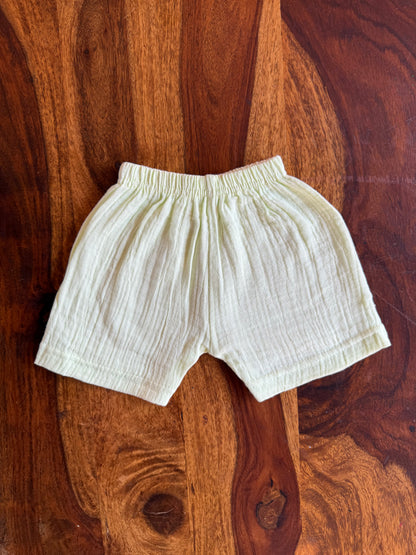 Muslin Collared Crinkled Co-Ord Set