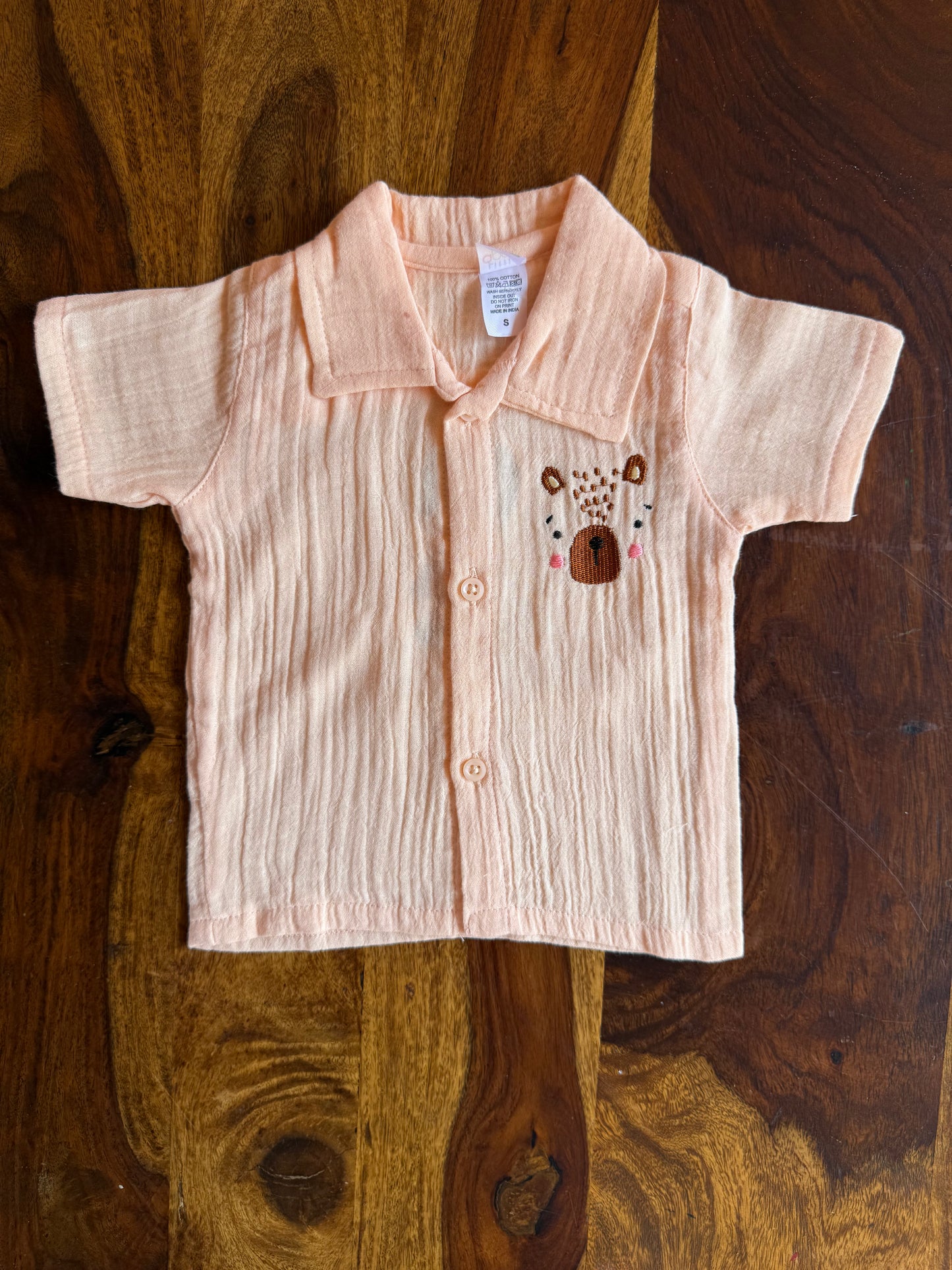 Muslin Collared Crinkled Co-Ord Set