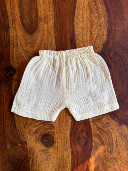 Muslin Collared Crinkled Co-Ord Set