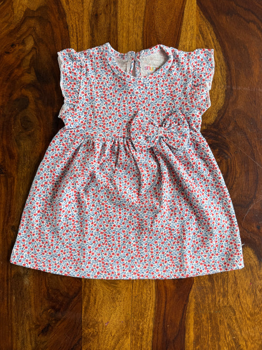 Cotton Flutter Sleeve Frock