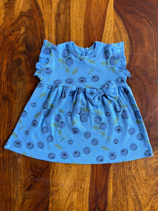 Cotton Flutter Sleeve Frock